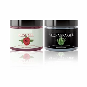 combo pack Rose face gel 100gm and Aloe vera skin gel 100gm (Pack of 2)