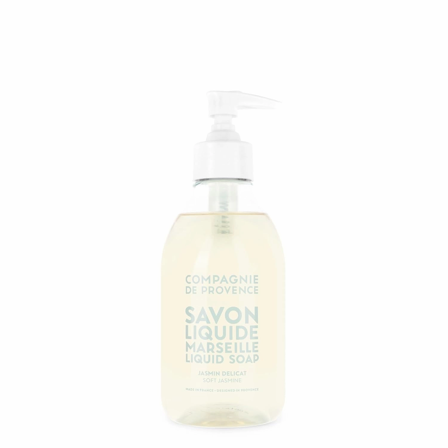 Compagnie de Provence Savon de Marseille Extra Pure Liquid Soap - Sweet Jasmine, Moisturizing Hand and Body Wash, 10 Fl Oz Plastic Pump Bottle