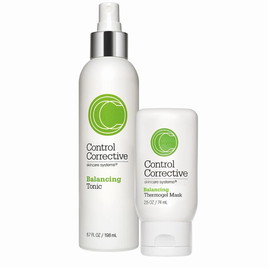 Control Corrective Balancing Tonic & Balancing Thermogel Mask - Restores Balance to dehydrated Skin