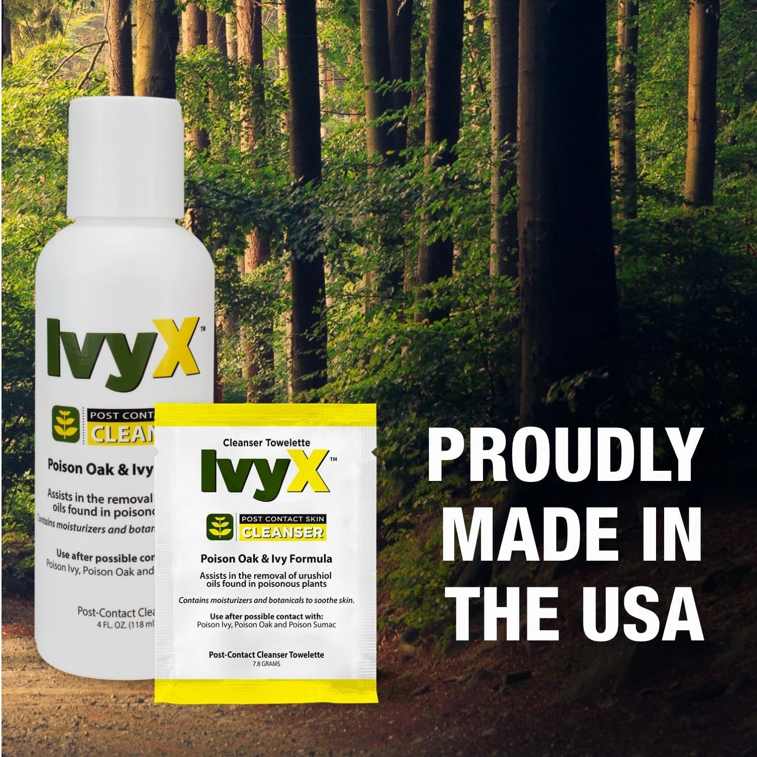 CoreTex Ivy X Post Contact Poison Ivy Treatment Gel - 12oz Bottle of USA-Made Gel to Remove Itchy Rashes - Also Works on Poison Oak & Sumac Oils