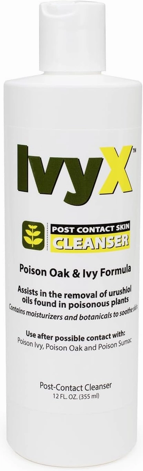 CoreTex Ivy X Post Contact Poison Ivy Treatment Gel - 12oz Bottle of USA-Made Gel to Remove Itchy Rashes - Also Works on Poison Oak & Sumac Oils