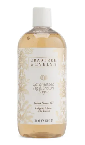 Crabtree & Evelyn Caramelized Fig & Brown Sugar Body Wash Shower Gel 16.9 fl oz