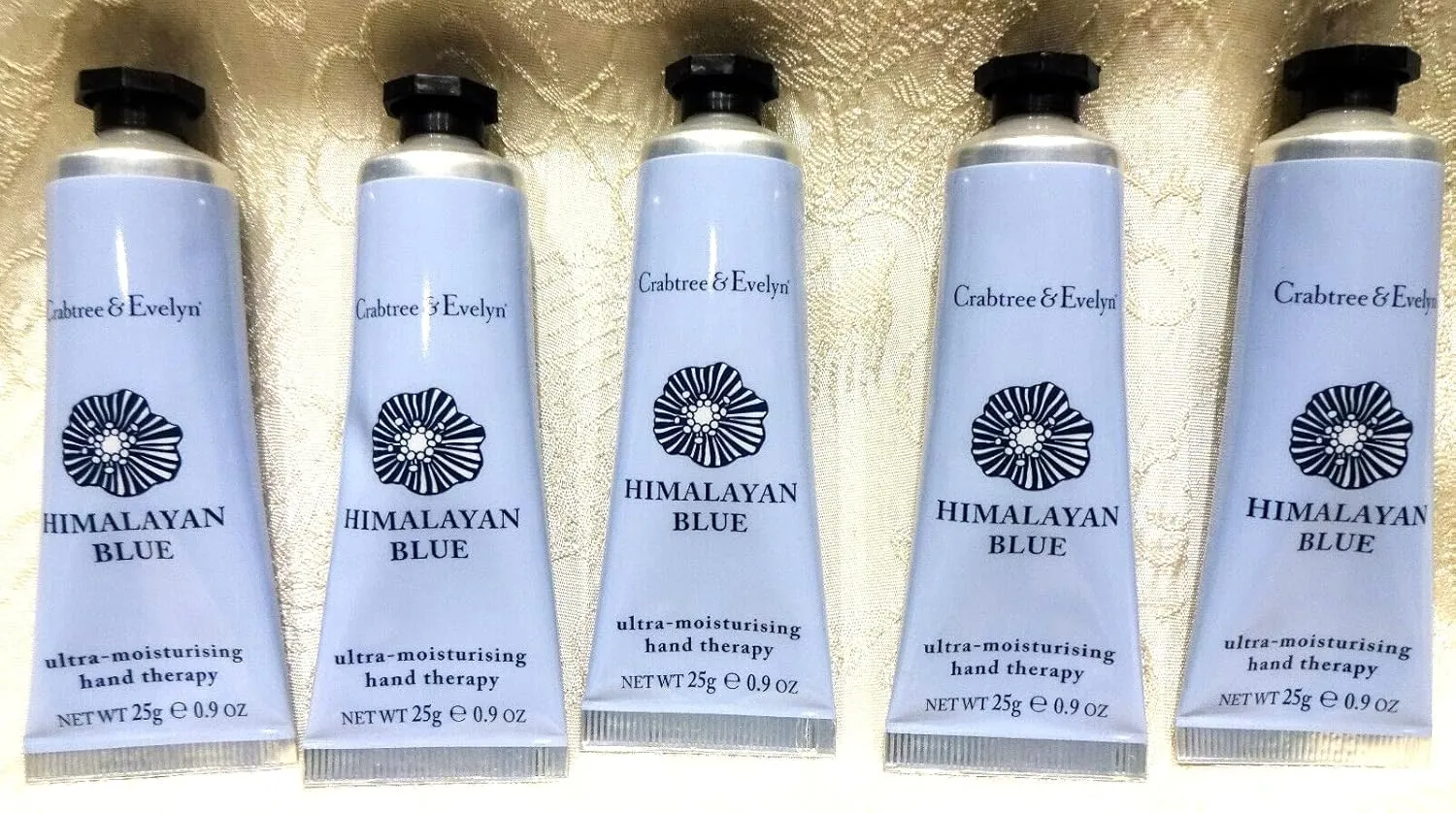 Crabtree & Evelyn HIMALAYAN BLUE Ultra Moisturising Hand Therapy .9 oz SET OF 5