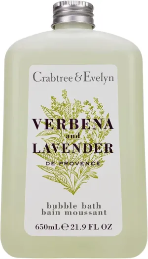 Crabtree & Evelyn Verbena & Lavender De Provence Bubble Bath Shower Gel 21.9 oz