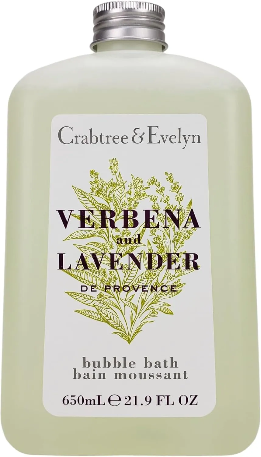 Crabtree & Evelyn Verbena & Lavender De Provence Bubble Bath Shower Gel 21.9 oz