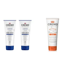 Cremo Barber Grade Cooling Shave Cream, Astonishingly Superior Ultra-Slick Shaving Cream Fights Nick & Coconut Mango Moisturizing Shave Cream, Astonishingly Superior Ultra-Slick Shaving Cream