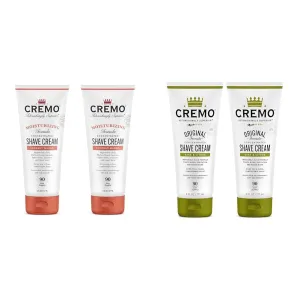 Cremo Coconut Mango Moisturizing Shave Cream, Astonishingly Superior Ultra-Slick Shaving Cream & Barber Grade Sage & Citrus Shave Cream, Astonishingly Superior Ultra-Slick Shaving Cream