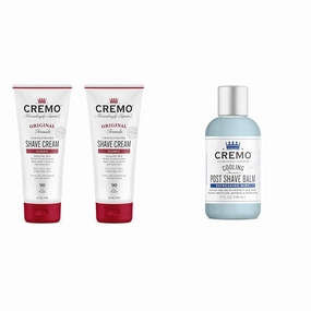 Cremo Barber Grade Original Shave Cream, Astonishingly Superior Ultra-Slick Shaving Cream Fights Nicks & Cooling Formula Post Shave Balm, Soothes, Cools And Protects Skin From Shaving Irritation