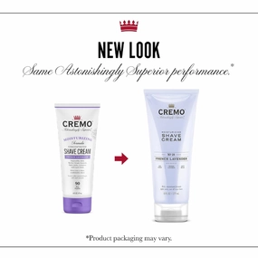 Cremo French Lavender Moisturizing Shave Cream, Astonishingly Superior Ultra-Slick Shaving Cream for Women Fights Nicks, Cuts and Razor Burn, 6 Fl Oz (Pack of 2)
