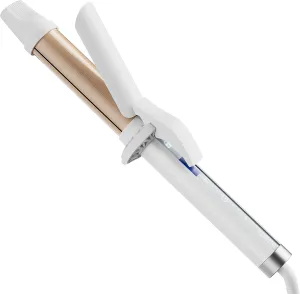 Curling Iron 1.25 inch - Professional Salon Hair Curling Wand 1 1/4 inch - Japanese Silk Plate Technology - Zero Damage to Hair - 5 Seconds Heating to 320°F - 10 Heat Settings - Easy Curls and