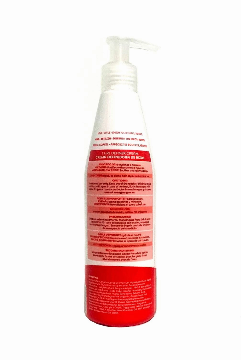 Curly Love Curl Definer Styling Cream – Shine Boosting & Volume Maximizer – Avocado Oil, Marshmallow Root – Hydrates & Defines Curls for Wavy, Curly & Coily Hair – 10oz (290ml)