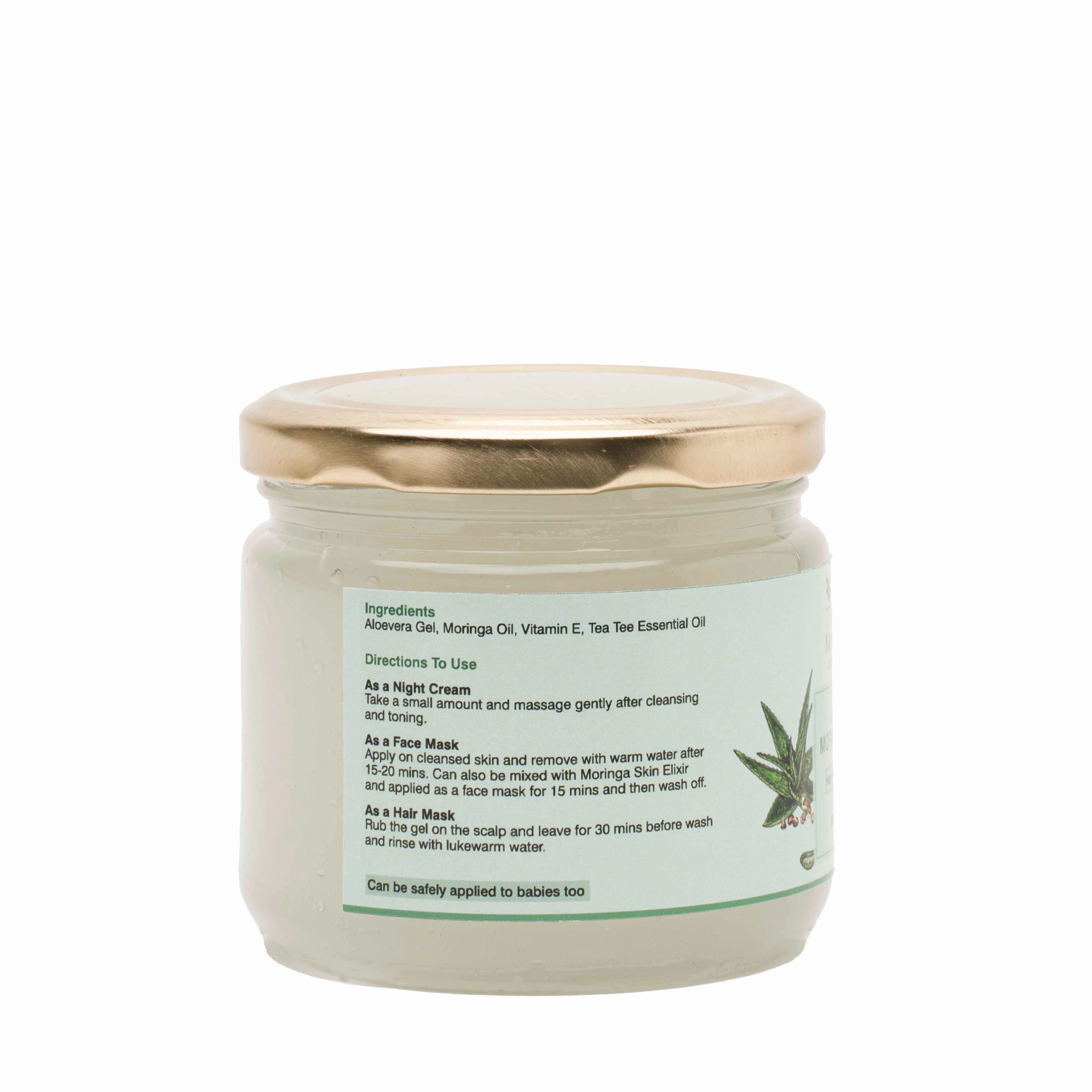 Daivik Moringa Aloe Moringa Gel | Anti-Aging, Anti Acne, Hair Growth, Moisturizer |
