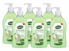 Dalan Avocado Butter Cream Ultra Moisturizing Liquid Hand Soap for Dry and Fresh Hands Feeling Clean and Soft (13.5 Fl Oz / 400 mL (Pack of 6))