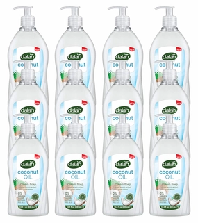Dalan Coconut Oil Cream Ultra Moisturizing Liquid Hand Soap for Normal and Dry Hands Fresh Clean and Soft Feeling (13.5 Fl Oz / 400 mL (Pack of 12))
