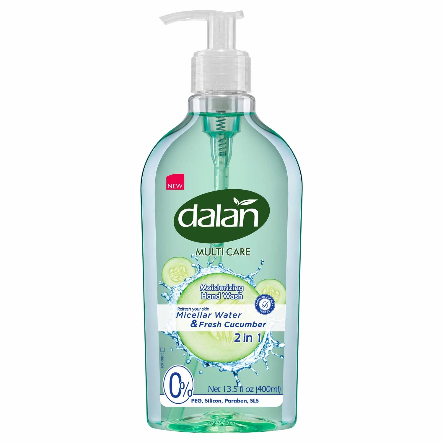 Dalan Fresh Cucumber Multicare Ultra Moisturizing Liquid Hand Soap for Normal and Dry Hands Fresh Clean and Soft Feeling (13.5 Fl Oz / 400 mL (Pack of 3))