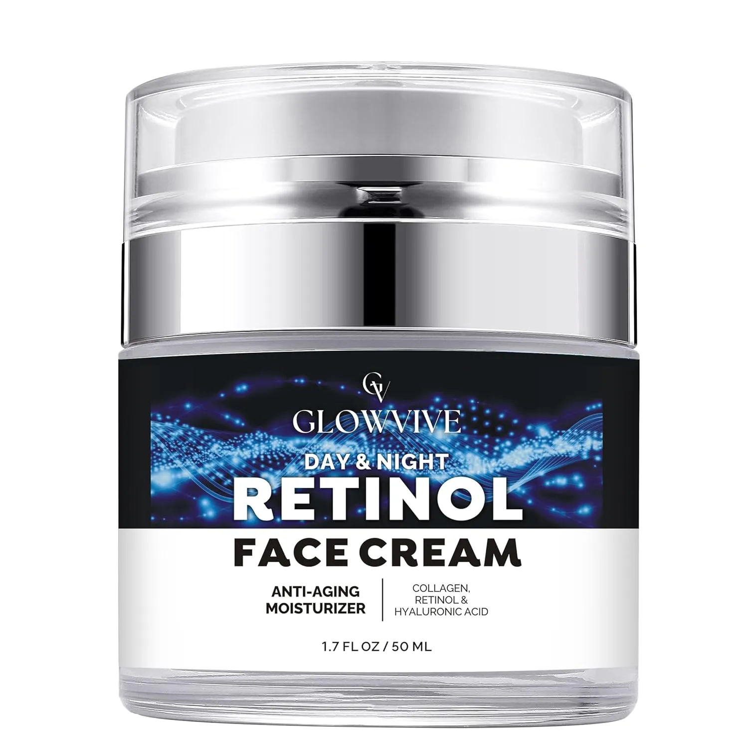 Day & Night Retinol Face Cream | Anti-Aging Moisturizer with Retinol, Collagen & Hyaluronic Acid for Face, Neck & Décolleté 1.7 fl. Oz