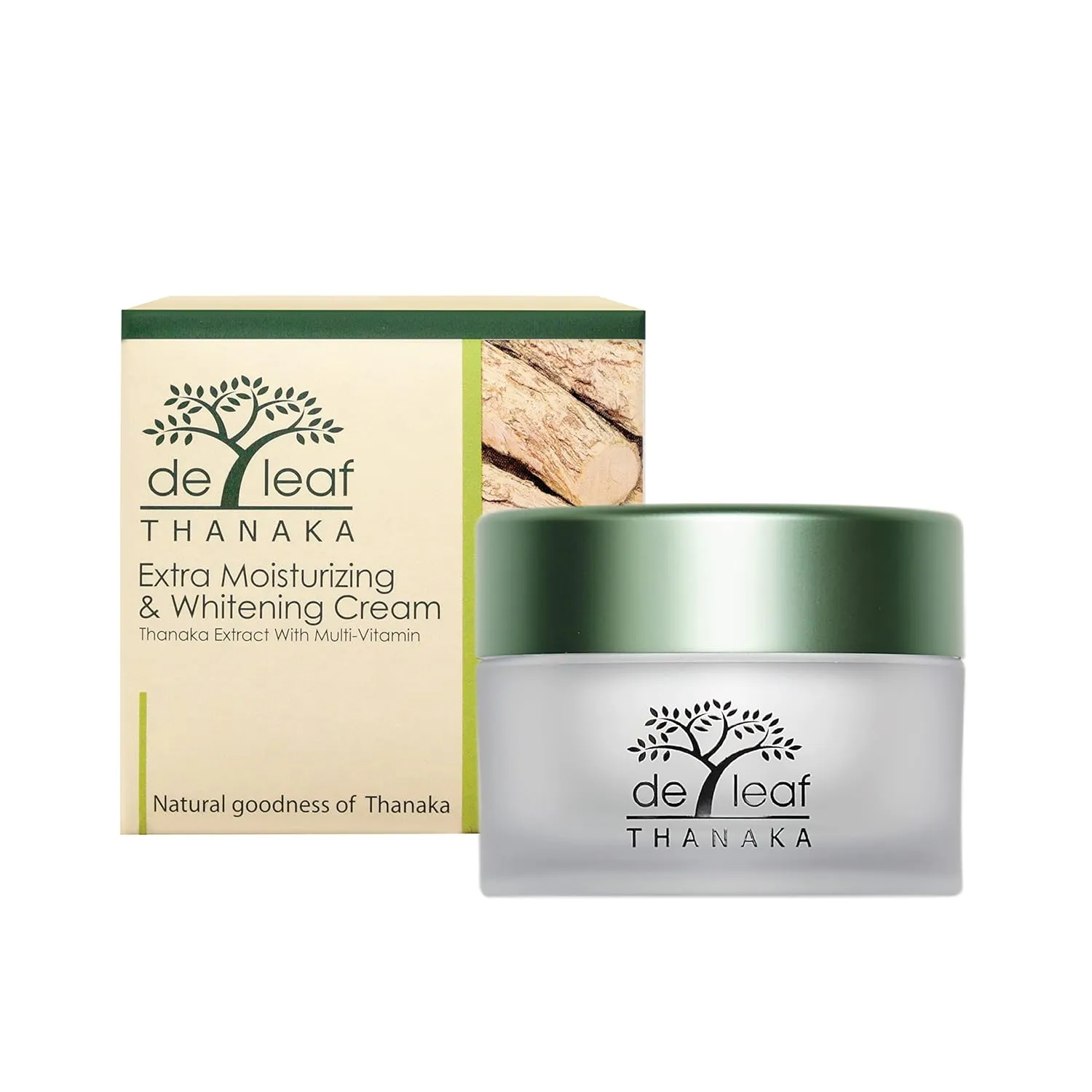 DE LEAF THANAKA Extra Moisturizing Cream, Aloe Vera Natural Vitamin A C E Facial Moisturizing Cream, 40 ml / 1.52 fl oz