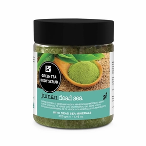 Dead Sea Goods | Green Tea Exfoliating Body Scrub with Dead Sea Minerals, 11.46 Ounce (Pack of 1)