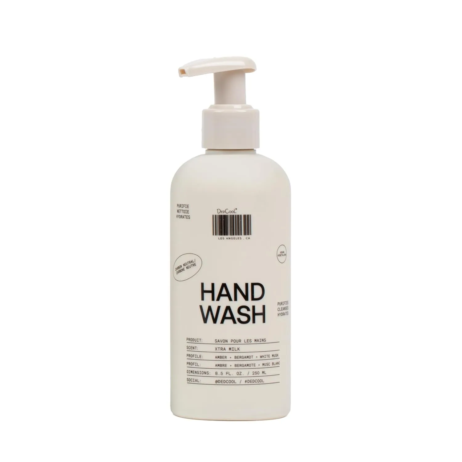 DedCool Xtra Milk Hand Wash – Gentle Hydrating Cleanser with Squalane, Aloe, and Marshmallow Root | Non-Toxic, Vegan, Carbon-Neutral