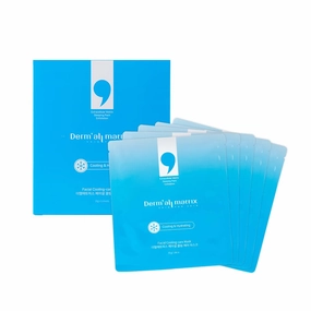 DERM·ALL MATRIX] Facial Cooling Care Mask 30g x 5 sheets. ECM. Deep hydration & Exfoliation. Cooling soothing effect.Natural Hydration & Refreshing Coolness.Korean Sheet Mask.
