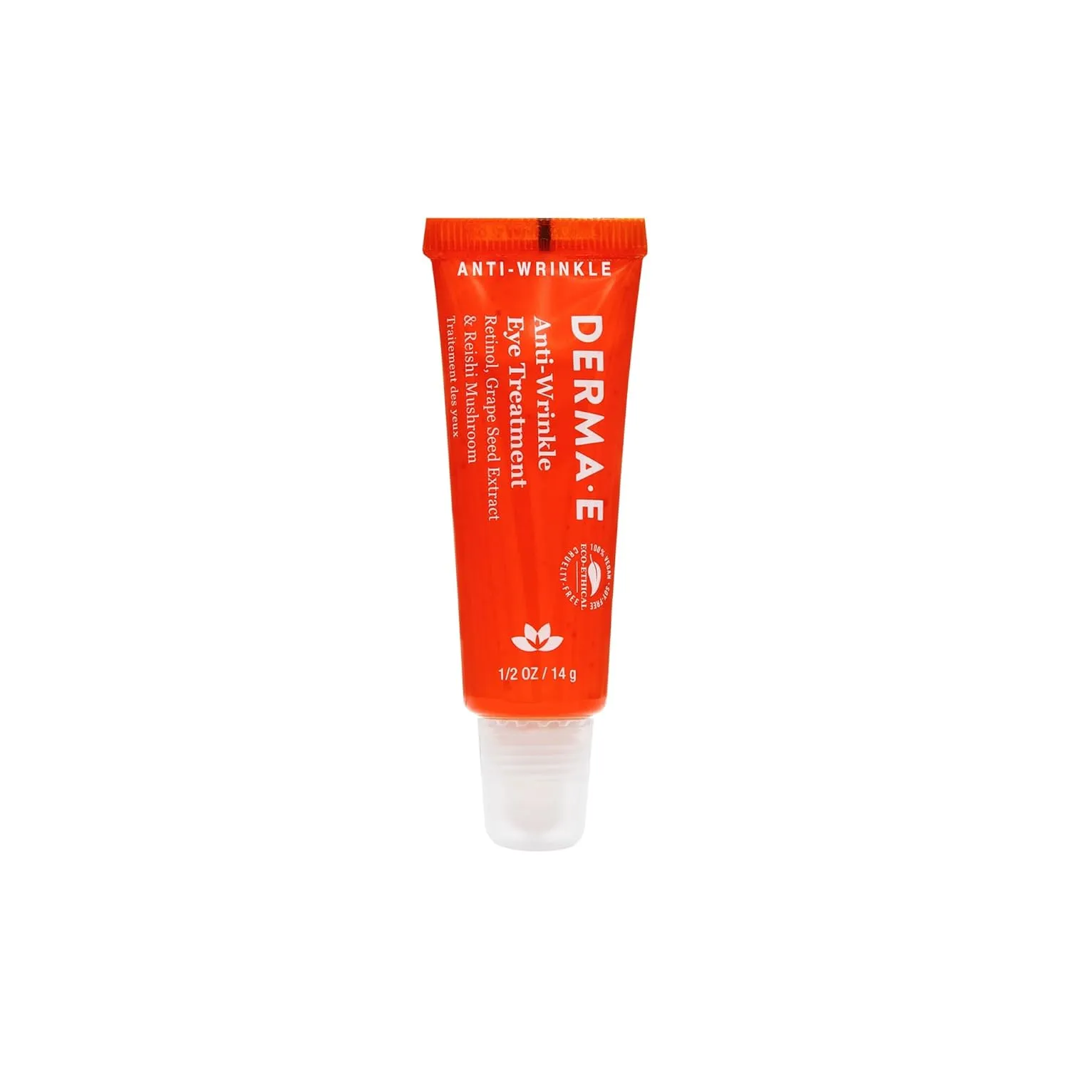 Derma E Anti-Wrinkle Eye Treatment – Anti-Aging Cream with Retinol, Grape Seed Extract and Reishi Mushroom – Hydrating Serum for Under Eye and Eyelids, 1/2 oz