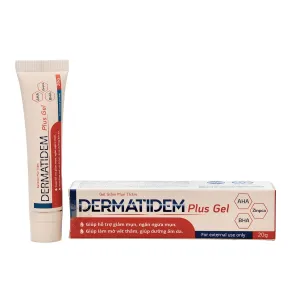 Dermatidem Plus Gel, Acne Spot Treatment For Face with Salicylic Acid   Retinal, Great For Pores & Dark Spots (0.7 Oz)