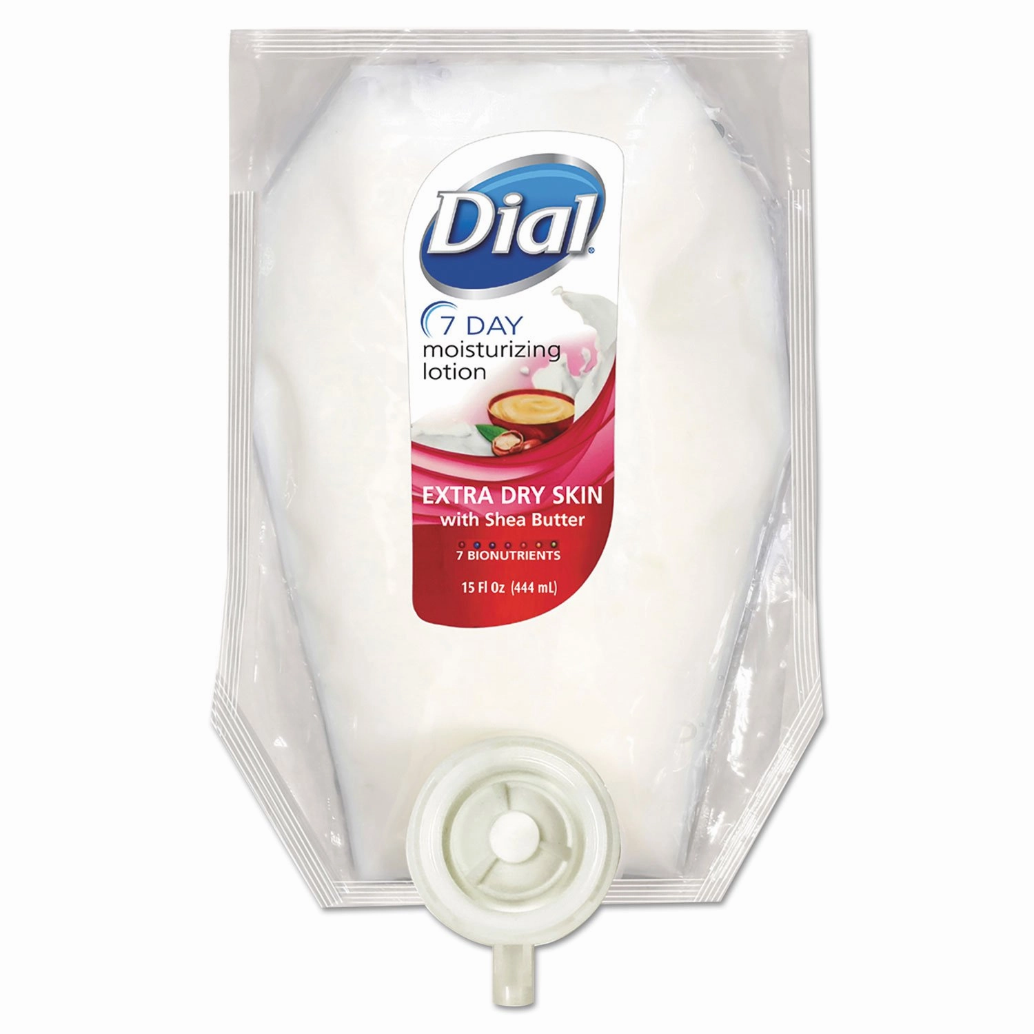 Dial Extra Dry 7-Day Moisturizing Lotion with Shea Butter, 15 oz. Refill