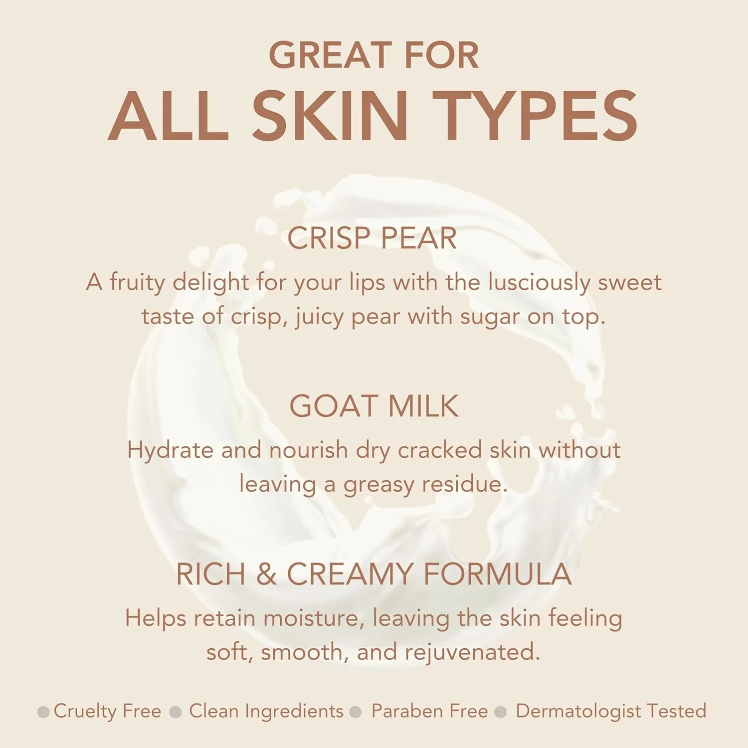 Dionis Goat Milk Skincare Body Lotion - Scented Full Size Bottle with Pump - Vitamins & Minerals Moisturize & Hydrate Dry Skin - Rich, Creamy Cruelty Free, Paraben Free Formula, 8.5 oz, Crisp Pear