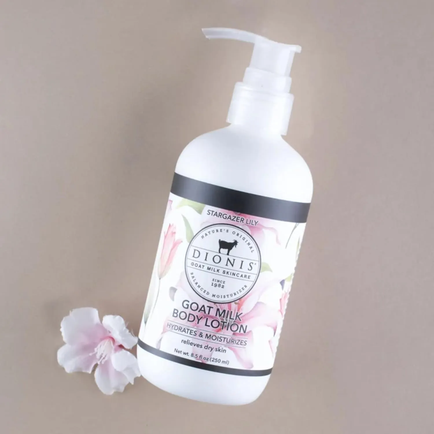 Dionis - Goat Milk Skincare Scented Lotion (8.5 oz) - Moisturize Dry Skin, Great For All Skin Types, Made in the USA - Cruelty-free and Paraben-free (Stargazer Lily)