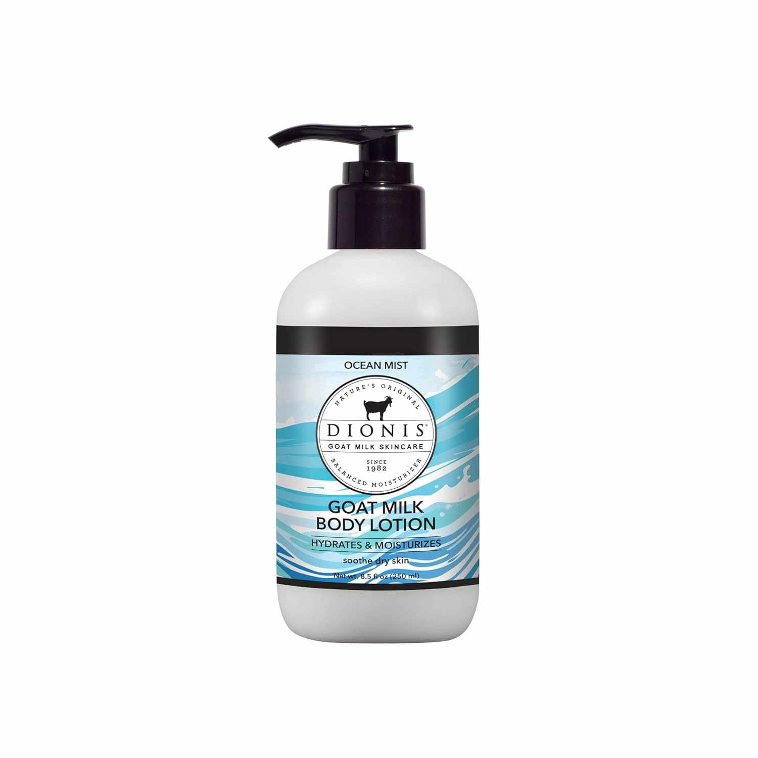 Dionis Goat Milk Skincare Body Lotion - Scented Full Size Bottle with Pump - Vitamins & Minerals Moisturize & Hydrate Dry Skin - Rich, Creamy Cruelty Free, Paraben Free Formula, 8.5 oz, Ocean Mist