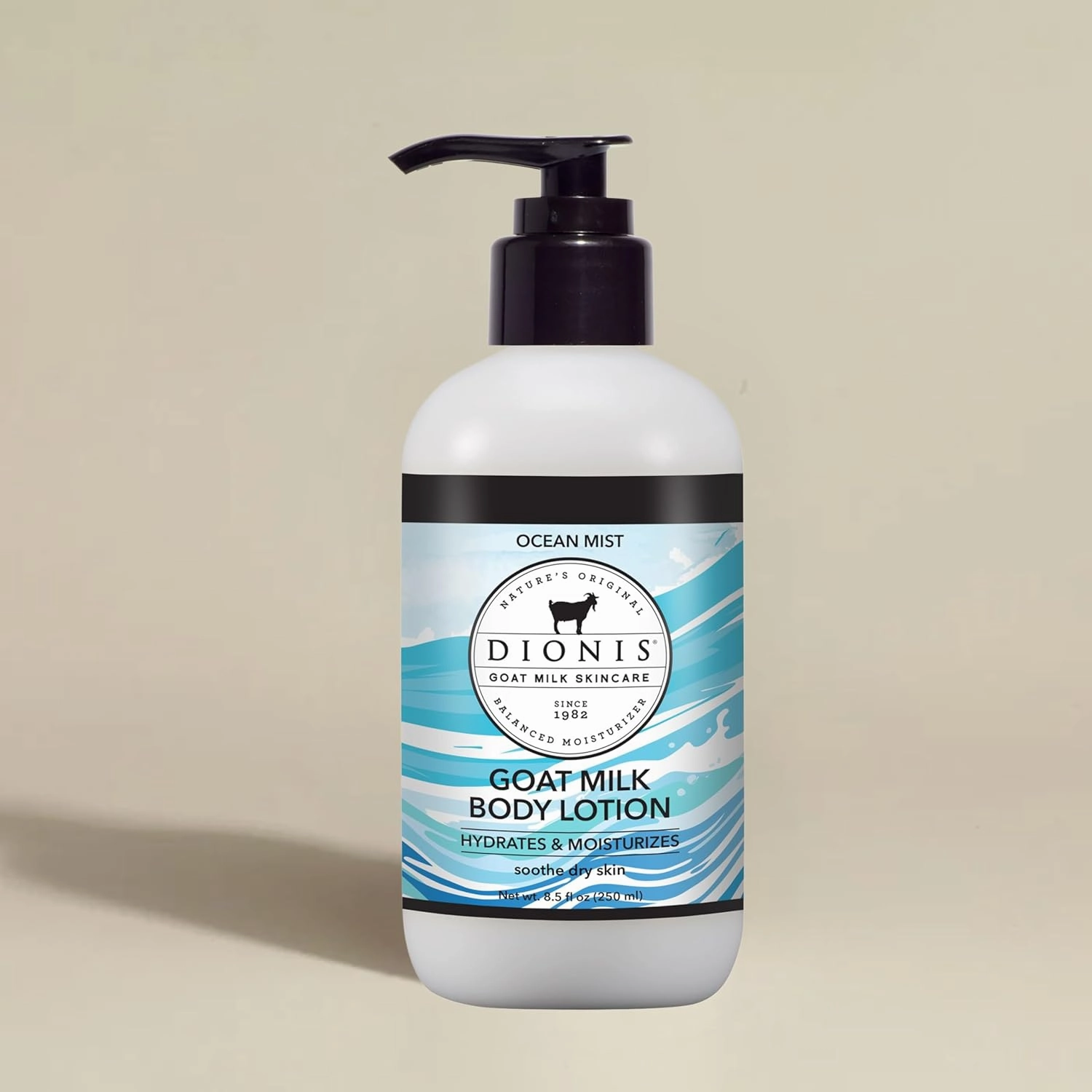 Dionis Goat Milk Skincare Body Lotion - Scented Full Size Bottle with Pump - Vitamins & Minerals Moisturize & Hydrate Dry Skin - Rich, Creamy Cruelty Free, Paraben Free Formula, 8.5 oz, Ocean Mist