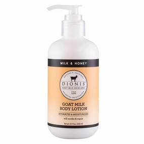 Dionis Goat Milk Skincare Milk & Honey and Lavender Blossom Lotion (8.5 oz each) Creamy Daily Moisturizing Body Lotion Bundle