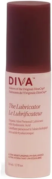 DIVA Lubricator - Ultra-Moisturizing & Long-Lasting Lubricant - Fragrance-Free & Plant-Based Formula - Never Sticky, Always Slippery - Keeps Skin Barrier Healthy - 50 mL