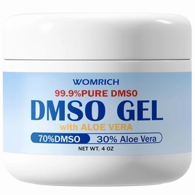 DMSO Gel with Aloe Vera - DMSO Pharmaceutical Grade - Dimethyl Sulfoxide Cream 4 Oz - DMSO for Pain - High Purity & Low Odor