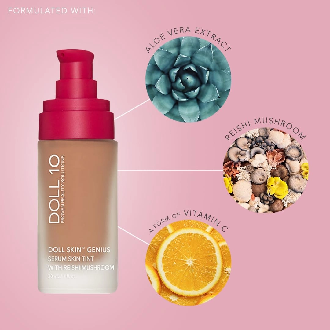 Doll Skin Genius™ Serum Skin Tint With Reishi Mushroom (Medium)
