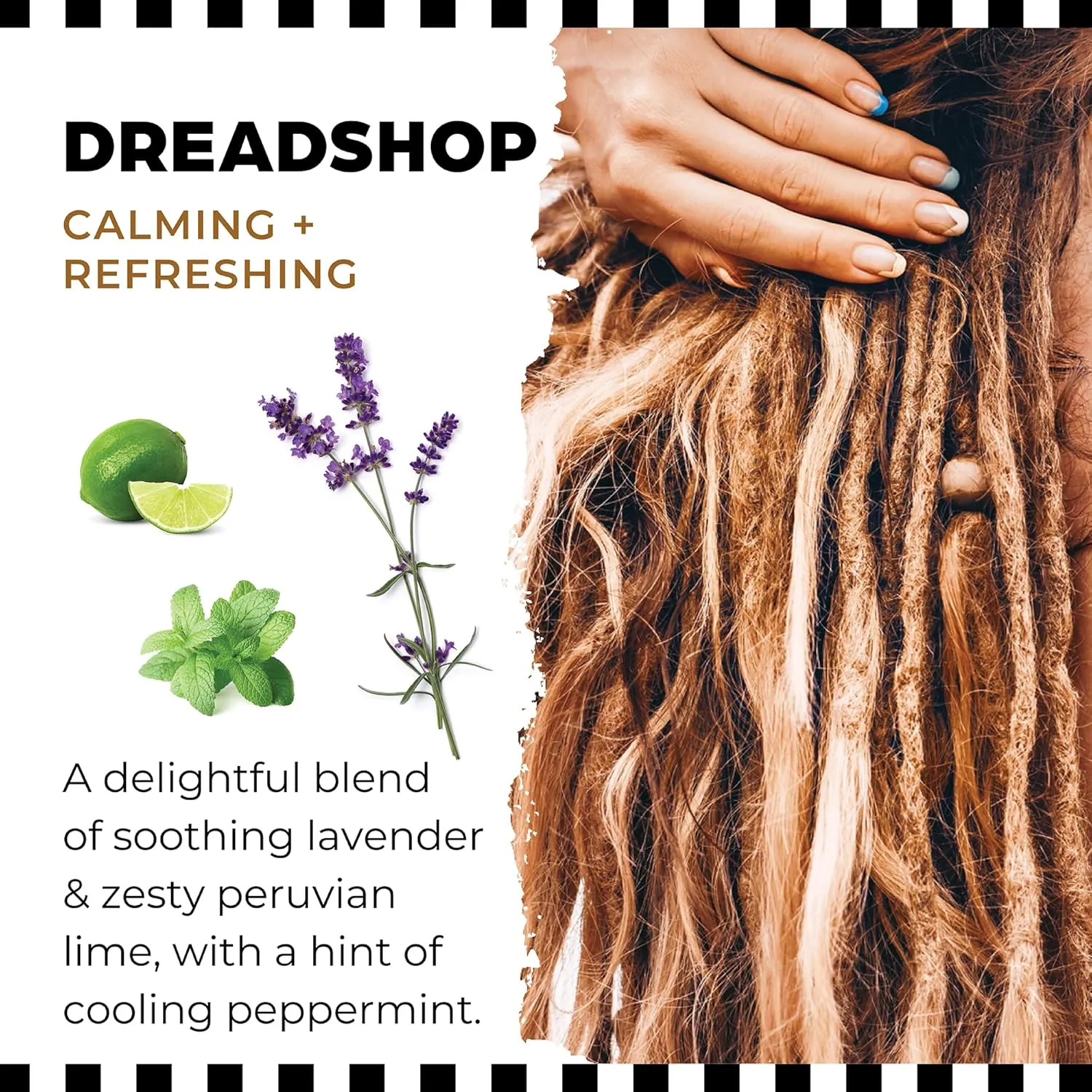 Dollylocks Conditioning Oil - Plant-Based & Residue-Free Moisturizing Scalp & Dreadlock Oil, pH Balanced, Vegan (Dreadshop Scent, 4oz)