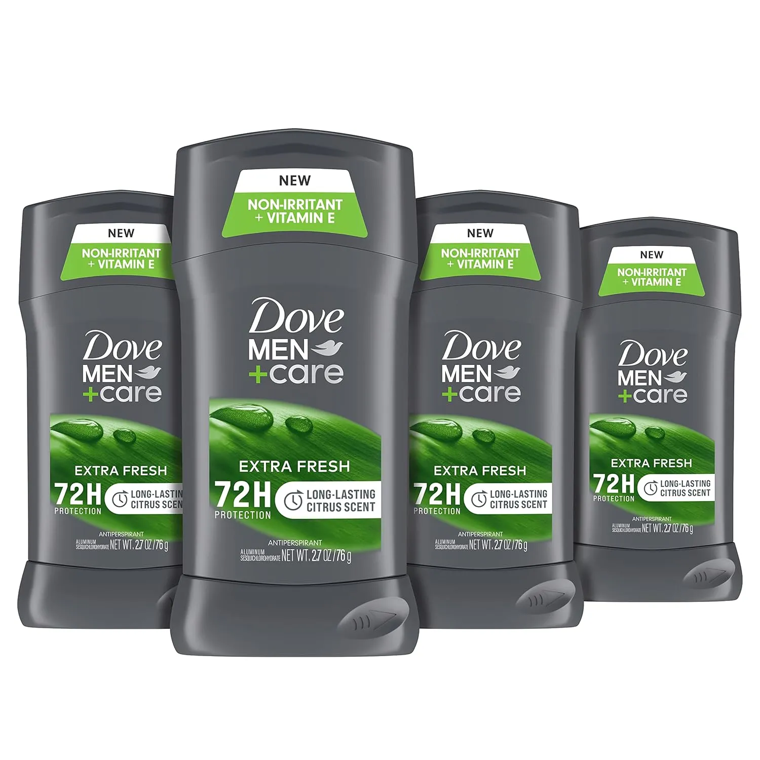 Dove Men   Care Antiperspirant Deodorant, 72hr Sweat & Odor Protection, Vitamin E, Triple Moisturizer, 4 Pack