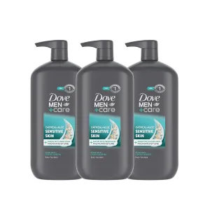 DOVE MEN   CARE Body & Face Wash Sensitive Skin 3 count For Hydrated, Smooth Skin 30 fl oz