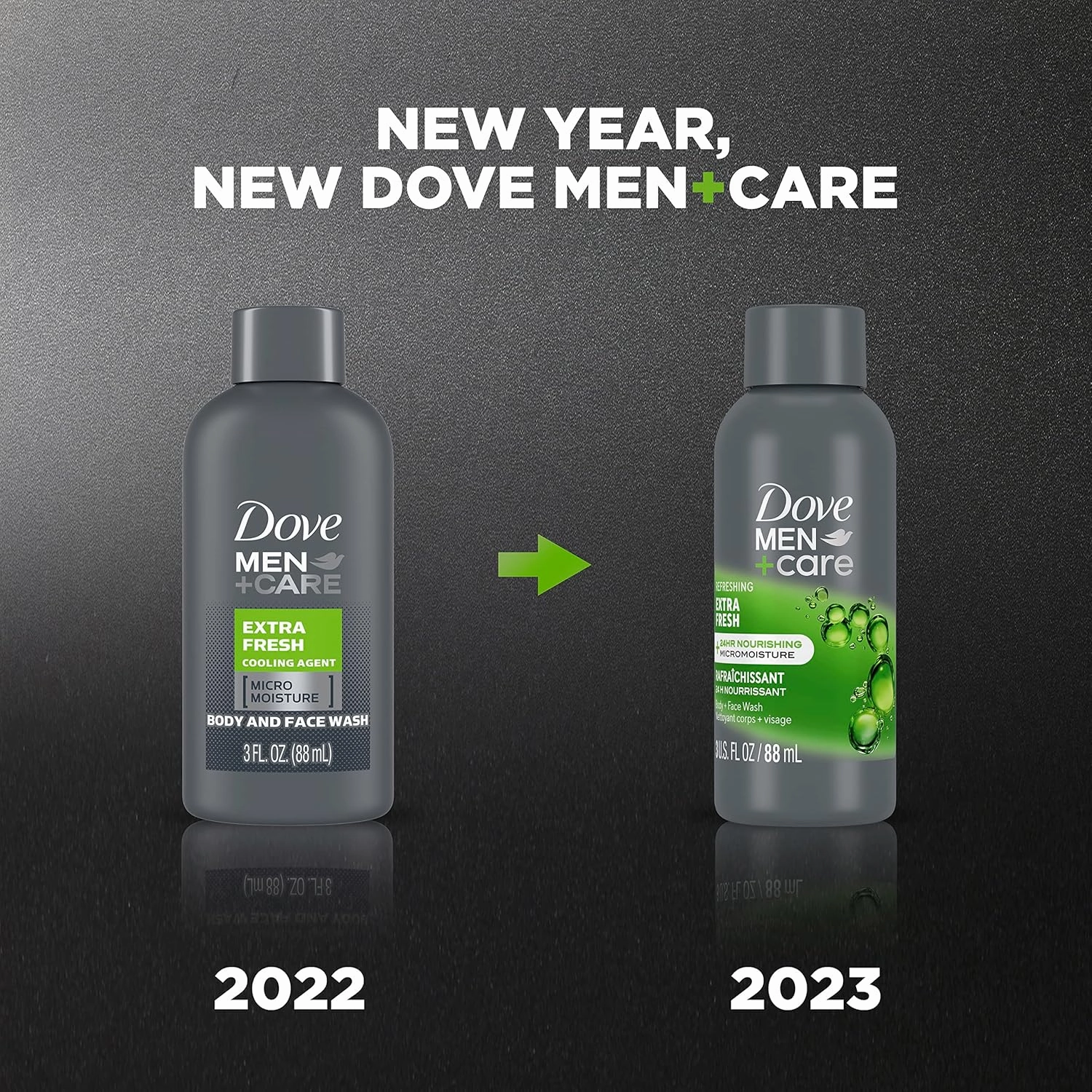 DOVE MEN   CARE Body Wash Extra Fresh 3 Ounce (Pack of 24)