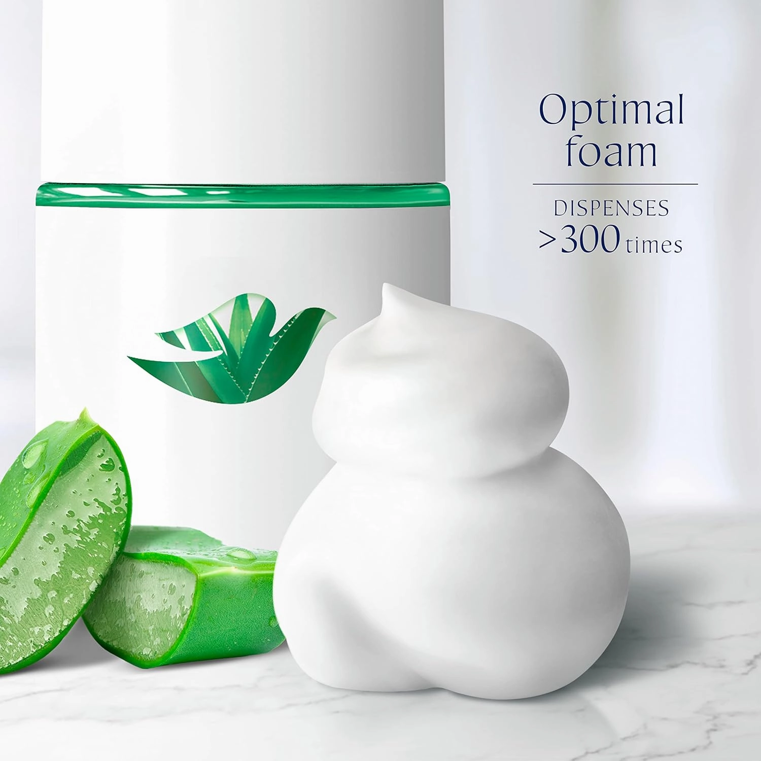 Dove Nourishing Foaming Hand Wash Touchless Dispenser Refill Aloe and Eucalyptus Moisturizing Hand Wash for Lasting Nourishment 10.1 oz 6-pack