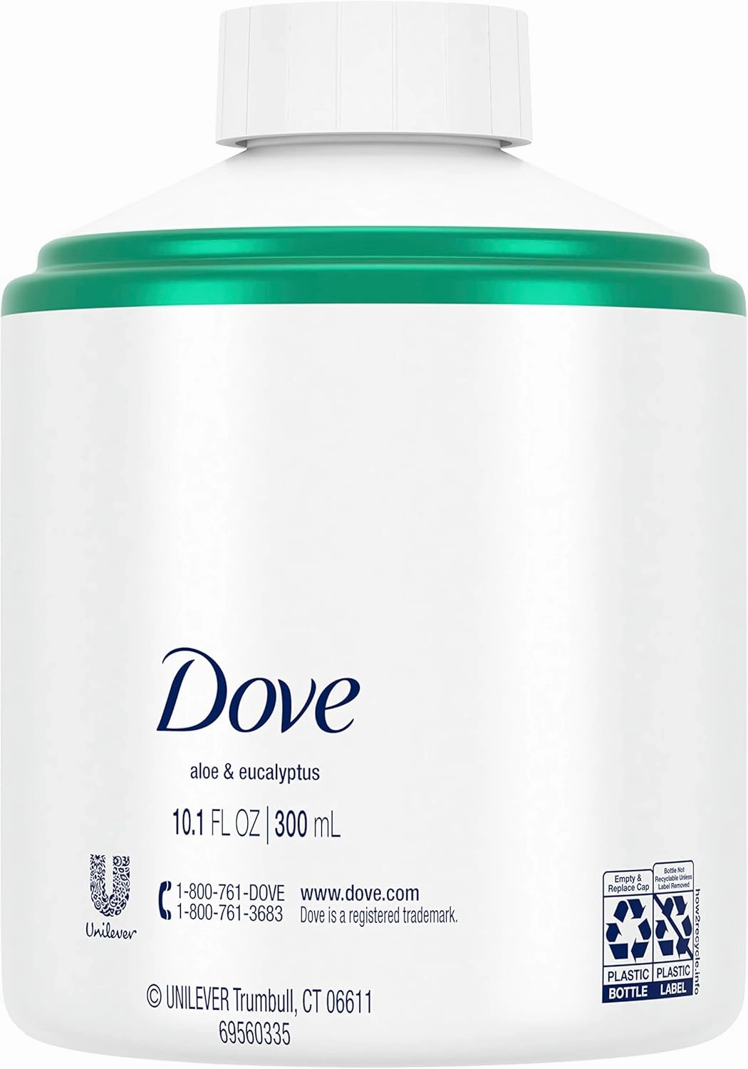 Dove Nourishing Foaming Hand Wash Touchless Dispenser Refill Aloe and Eucalyptus Moisturizing Hand Wash for Lasting Nourishment 10.1 oz 6-pack