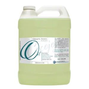 Dr Joe Lab Grape Seed Oil 128 oz Pure Natural Cold Pressed Unrefined Extra Virgin Grapeseed Oil 1 Gallon - for Hair Skin Body Nail and Beard - Moisturizes, Soothes, Hydrates, & Nourishes