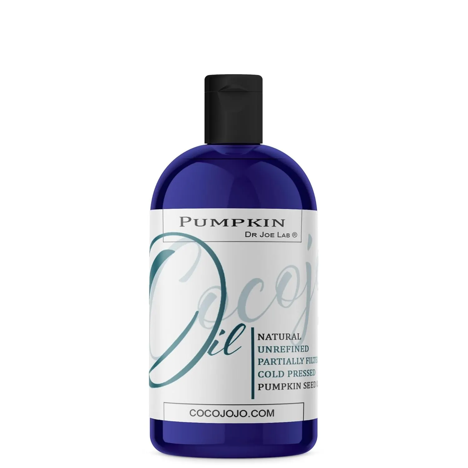 Dr Joe Lab Pumpkin Seed Oil 16 oz Pure Natural Cold Pressed Unrefined Extra Virgin Partially Filtered Pumpkin Oil- for Hair Skin Body Nail and Beard - Moisturizes, Soothes, Hydrates, & Nourishes