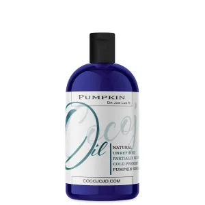 Dr Joe Lab Pumpkin Seed Oil 16 oz Pure Natural Cold Pressed Unrefined Extra Virgin Partially Filtered Pumpkin Oil- for Hair Skin Body Nail and Beard - Moisturizes, Soothes, Hydrates, & Nourishes