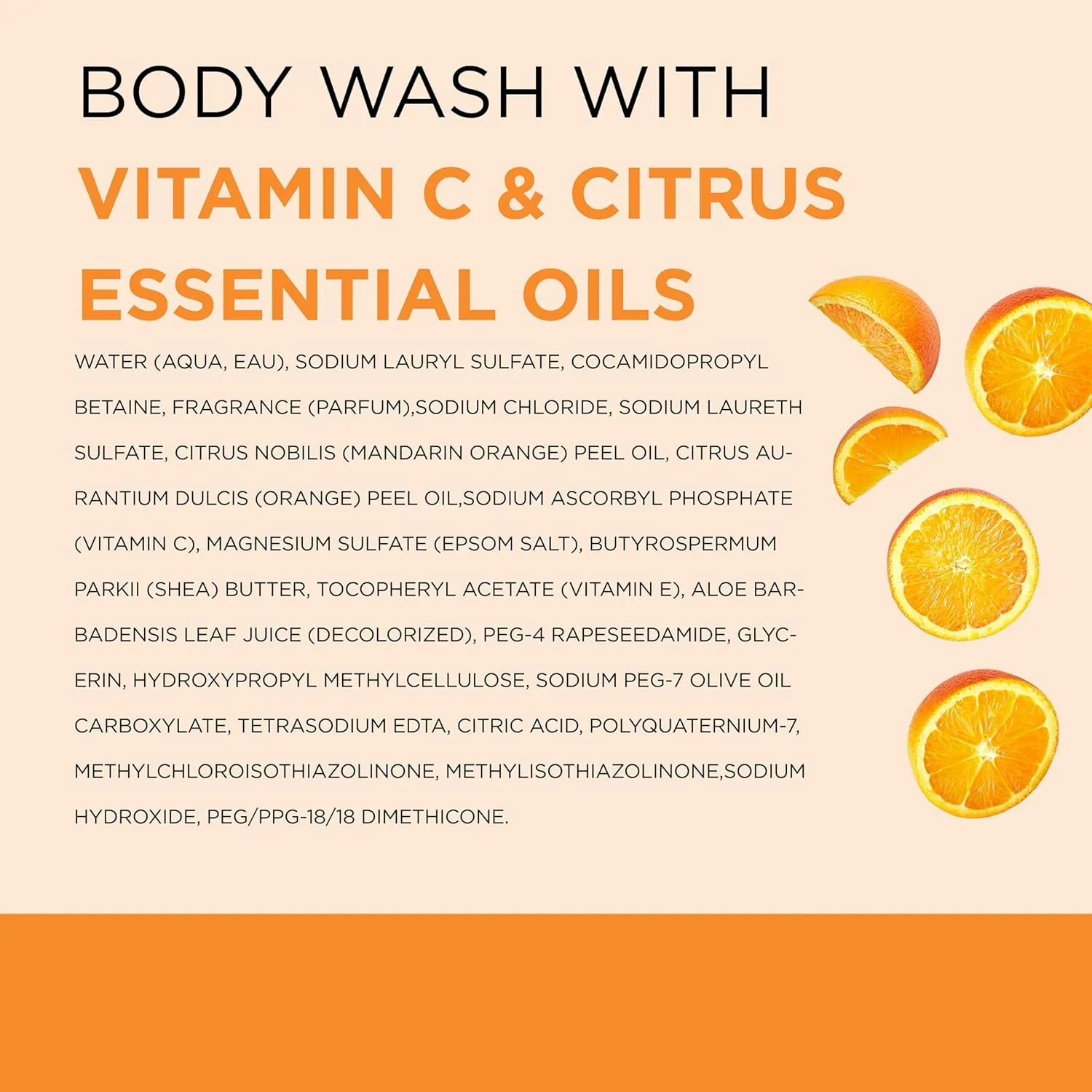 Dr Teal's Body Wash with Pure Epsom Salt, Glow & Radiance with Vitamin C & Citrus Essential Oils, 24oz (Pack of 2)