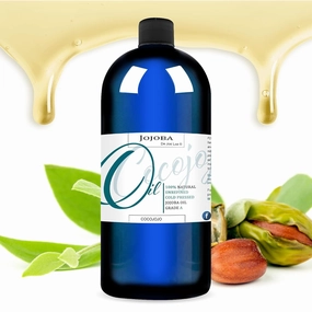 Dr Joe Lab Jojoba Oil 16 oz Pure Natural Cold Pressed Unrefined Extra Virgin - for Hair Skin Body Nail and Beard - Moisturizes, Soothes, Hydrates, & Nourishes