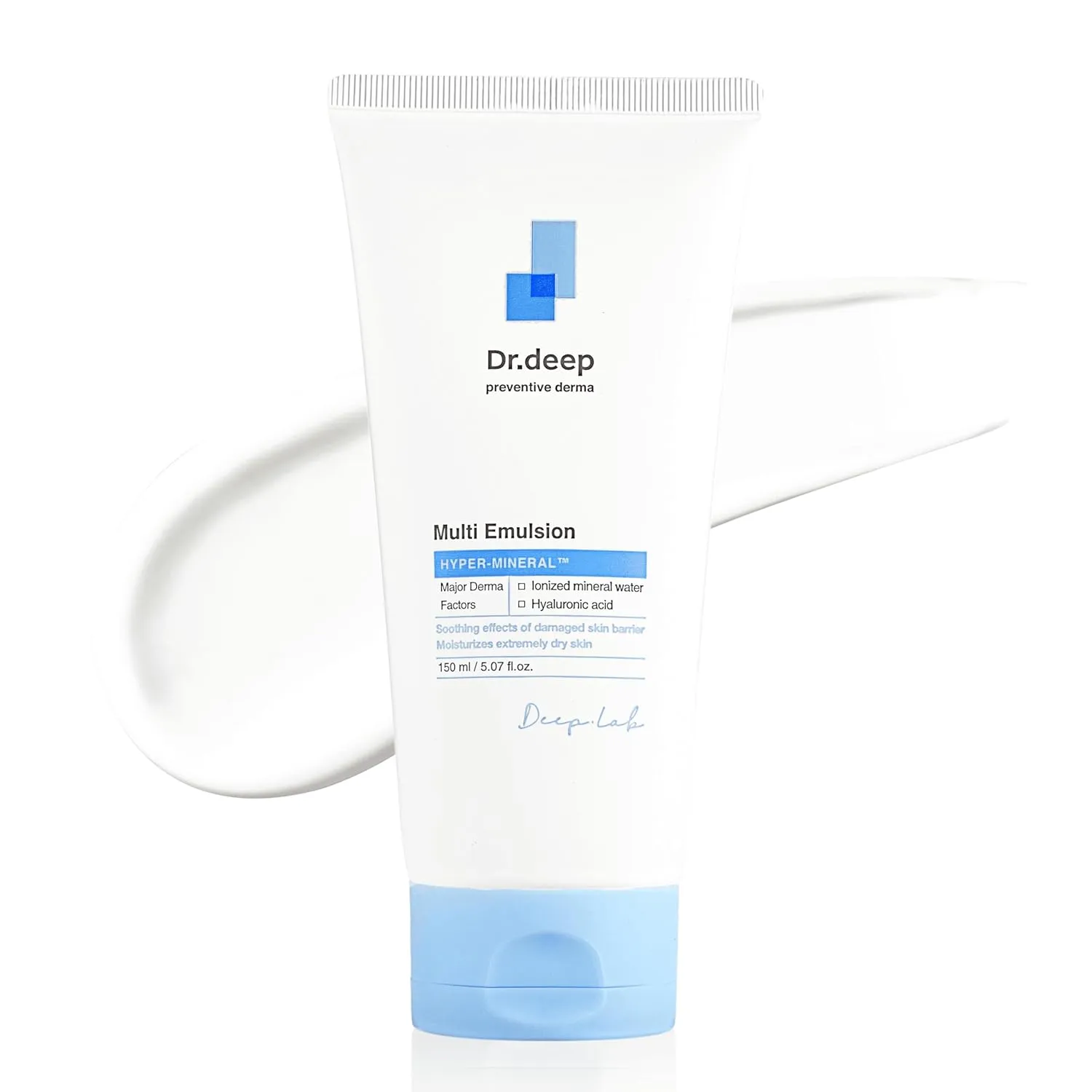 Dr.Deep Multi Emulsion - Lightweight Moisturizer for Sensitive, Dry & Itchy Skin, Hydrating Emulsion with Shea Butter & Allantoin for Skin-Barrier Repair, 5.07 fl. oz