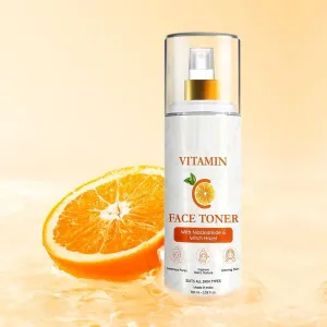 DURJA Vitamin C Toner 100ml | with Niacinamide, Aloe Vera & Witch Hazel | Toner for Glowing & Hydrating Skin | Minimizing Open Pores | Light & Non-Sticky | All Skin Types | Men & Women