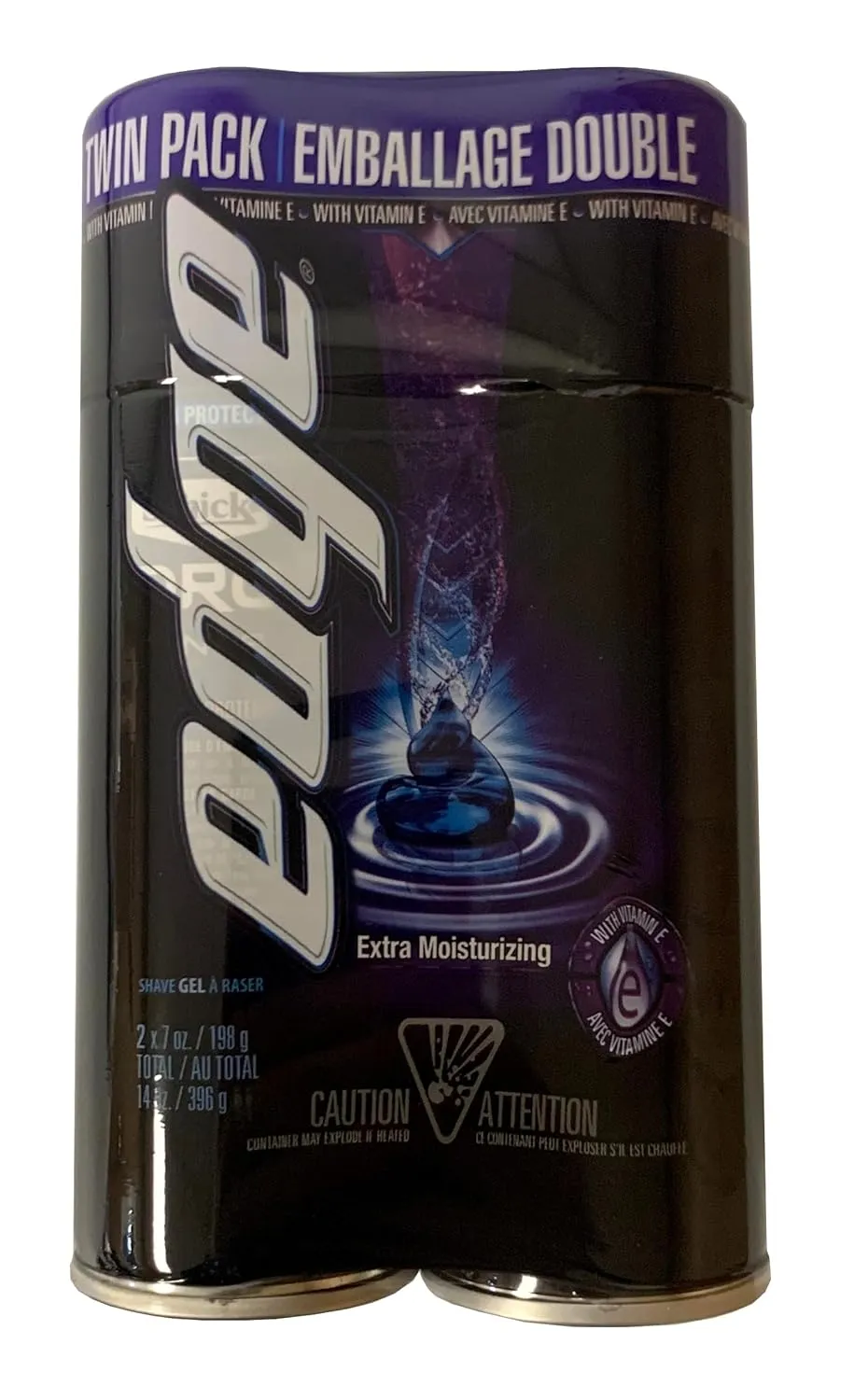 Edge Extra Moisturizing with Vitamin E Shave Gel 7 oz (Pack of 6)