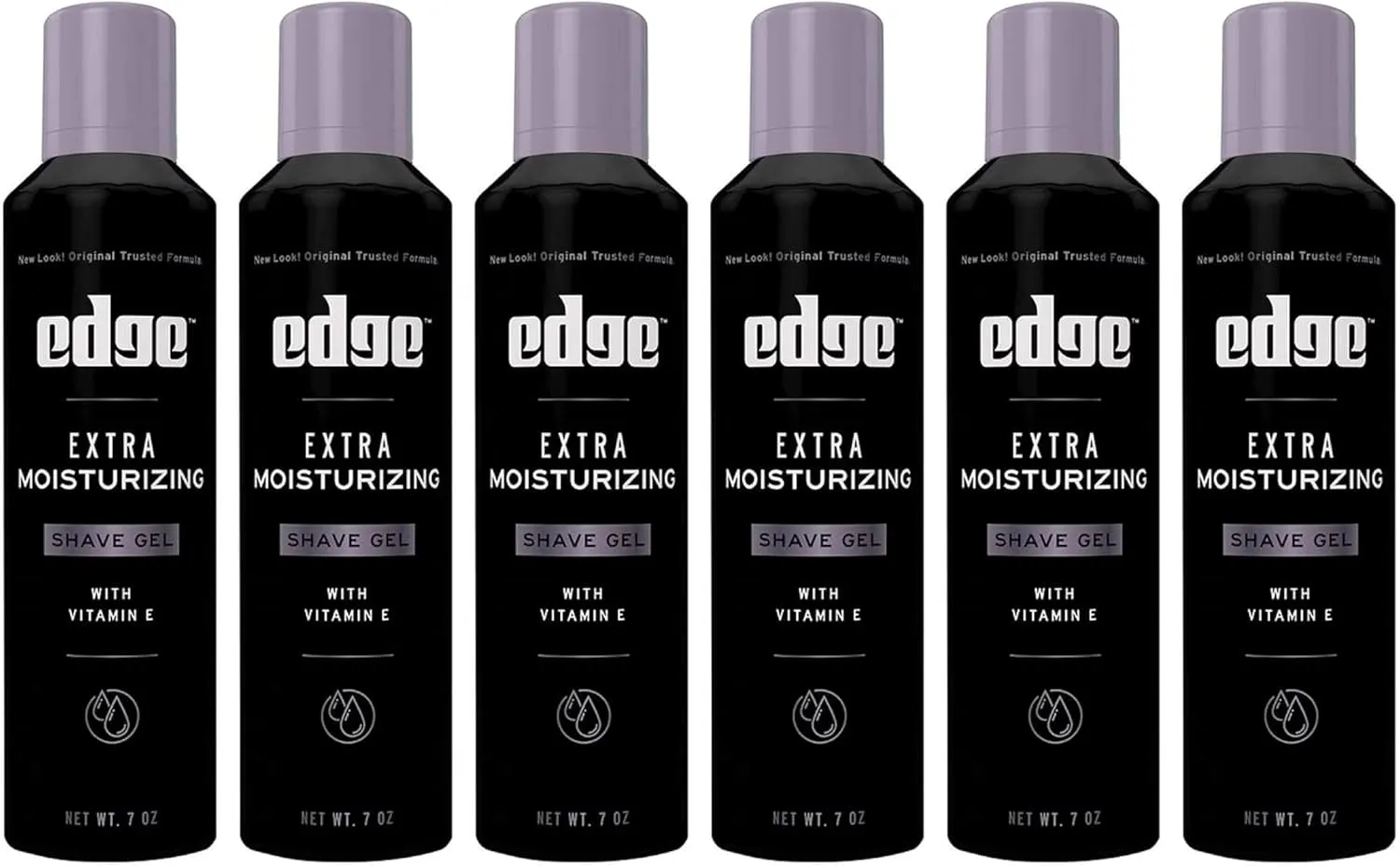 Edge Extra Moisturizing with Vitamin E Shave Gel 8.4 oz (Pack of 6)